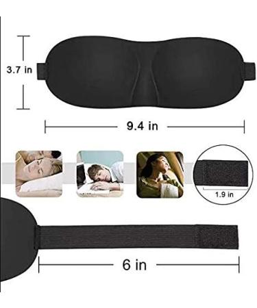 3 Pack Sleep Mask Set for Men and Women | Silk Cover | Blackout Eye Masks | Contoured for Side Sleepers | Cooling 3D Design | His and Hers Cotton Shades | Night Time Blindfolds - Buy Online on GoSupps.com