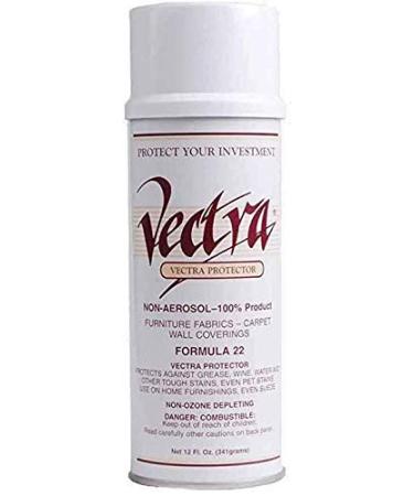 Vectra Protector 12 Ounce 1 Pack Protects Against Grease Wine Water and Other Tough Stains Even Pet Stains Use on Home Furnishings Even Suede