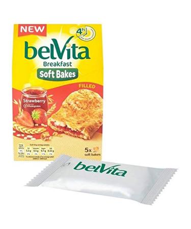 belVita 2x Belvita Soft Strawberry Filled 5 x 40g