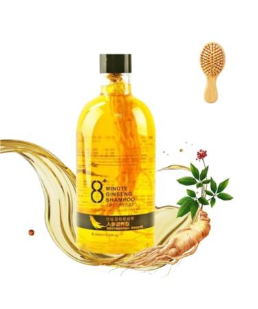 Ginseng Extract Root Nourishing Shampoo Herbal Extract Shampoo 8-Minute Ginseng Shampoo Herbal Hair Serum Restores smooth
