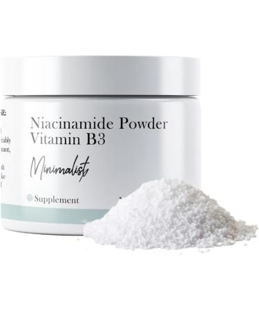 Minimalist Niacinamide Powder (2 oz) Vitamin B Powder Flush-Free Dietary Supplement 2 Ounce (Pack of 1) - Buy Online on GoSupps.com