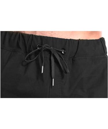 Kroivil Men's Casual Drawstring Sweat Jogging Cargo Pants - X-Large Black - Buy Online on GoSupps.com