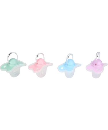 Tnfeeon Newborn Pacifier Set - 4PCS Soft Silicone Binkies for 0-3 Months - Flexible & Lightweight - Buy Online on GoSupps.com