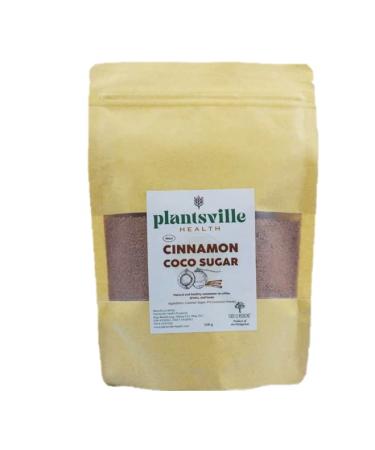 Plantsville Health Natural Cinnamon Coco Sugar 150g (5.29 oz) Made from Pure Coconut Sugar and Philippine Cinnamon Powder Best for Baking and Drinks - Natural Sugar Substitute Natural Sweetener - Fair Trade Gluten-Free Non-GMO Clean Vegan