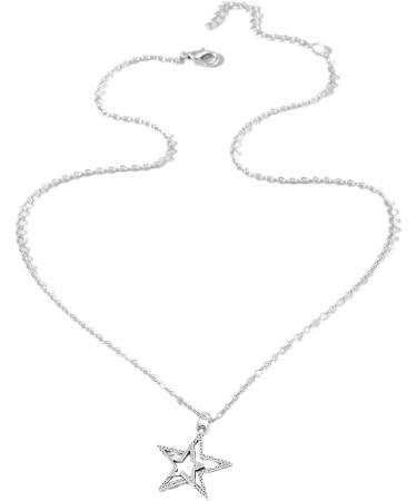 Shop Oralgo's Elegant Star Trailer Necklace - Stylish Alloy Collarbone Chain for Everyday Wear - Buy Online on GoSupps.com