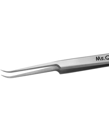 Ms.Queen Professional Curved Pointed Eyelash Extension Tweezers for Classic & Volume Lash Extensions - Buy Online on GoSupps.com