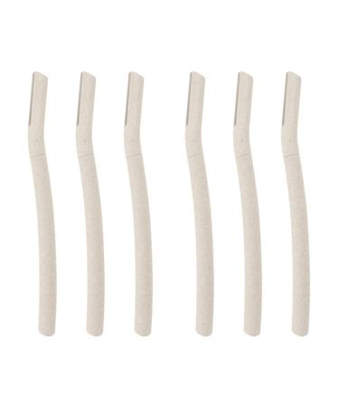 FRCOLOR 6 Pcs Eyebrow Scraper Eyebrow Shaper Makeup Gadgets Eyebrow Trimmer Eyebrow Tools Grooming Tools Eyebrow Trimming Tools Razor for Face Makeup Tool Abs Make up Hair Remover 15.2x1.5cmx2pcs As Shownx2pcs