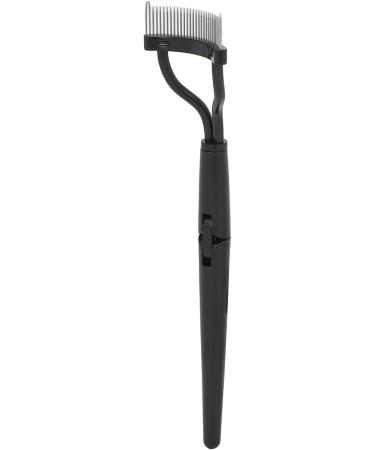 Eyelash Comb Separator Eyelash Comb Folding Reusable Stainless Steel Eyelash Separator with Cover Cosmetic Tool Black - Buy Online on GoSupps.com