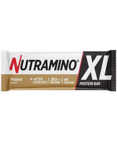 Nutramino | Nutra Xl Protein Bar (16x74g) | Protein Bars | 16 XL Protein Bars! - Peanut - Buy Online on GoSupps.com