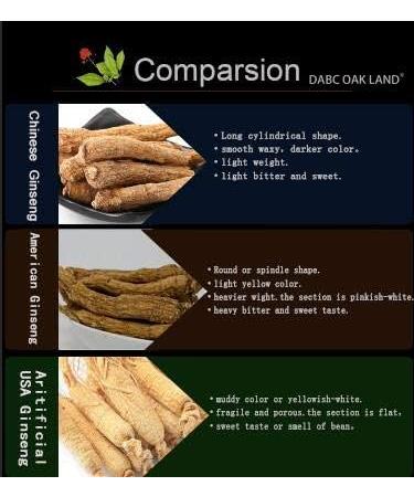 DABC OAK LAND 4OZ 113gm/box Hand-Selected American Wisconsin Farmed Ginseng Root | Long Large Branch |Cultivated American Wisconsin Ginseng WI 110#L Box (4OZ 113g/Box) - Buy Online on GoSupps.com