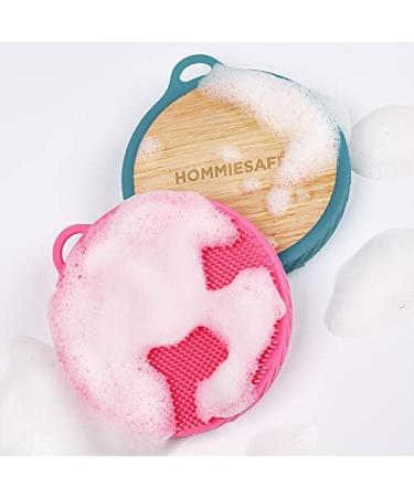 Soft Silicone Body Brush for Wet or Dry Exfoliating - Green | Sensitive Skin Scrubber & Massage Tool - Buy Online on GoSupps.com