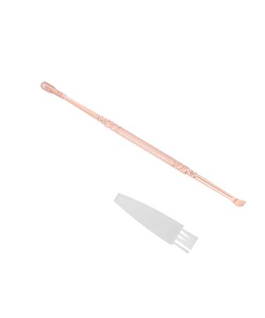 Spiral Ear Spoon Ear Wax Kit Helix Earrings Compact Ear Cleaner Ear Wax Removal Ear Picks Products Earwax Ear Tweezers Metal Cleaner Ears Cleaner Stainless Steel Supplies Human Use Rose Gold 13X0.5CM