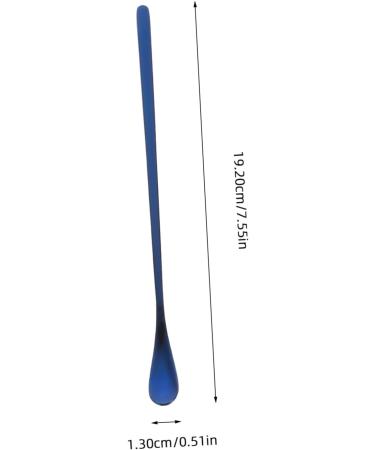 Levemolo 2pcs Pet Food Scoop Stainless Steel Lizard Scoop for Food Lizard Food Small Scoop 19.20X1.30X0.20CM Blue - Buy Online on GoSupps.com