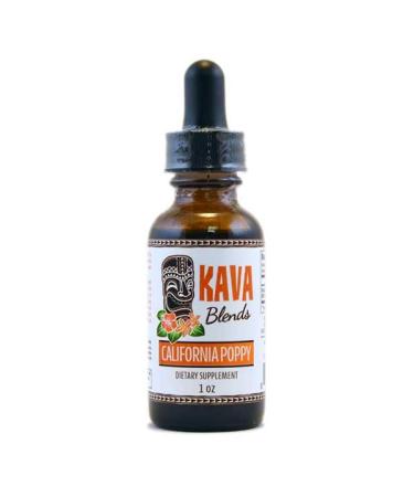 California Poppy Kava Tincture Blend Noble Kava Root with Pure California Poppy | Natural Sleep Support & Relaxation