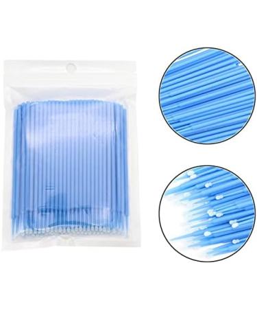 100pcs Disposable Micro Applicator Brushes for Eyelash Extension - Blue - Buy Online on GoSupps.com