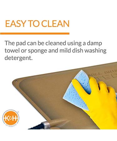 K&H Pet Products Heated Pad for Small Animals - 9x12 Inches, Tan - Buy Online on GoSupps.com