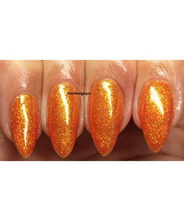 Bluesky ORANGE GOLD SHIMMER FINE GLITTER JQ07 Nail Gel Polish UV LED Soak Off 10ml Gold Orange - Buy Online on GoSupps.com