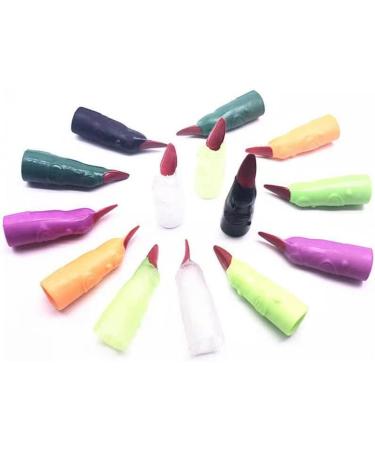 2 Halloween Finger Nail | Fake Witch Cosplay Fingers - Halloween Spooky Witches Nails Masquerade Costume Props for Kids and Adults Hixip 2 Pcs 60pcs - Buy Online on GoSupps.com