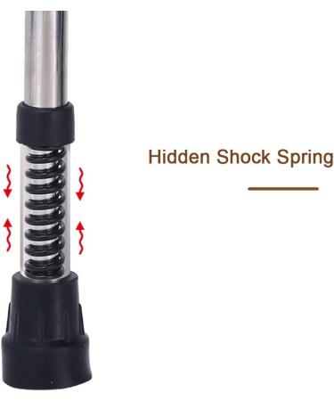 Adults Underarm Crutches Foldable Medical Stainless Steel Crutches with Comfortable Underarm Pads and Ergonomic Handles Suitable for Height: 155-175cm/5'-5' 7'' (Color : Silver Size : 2 Counts) - Buy Online on GoSupps.com