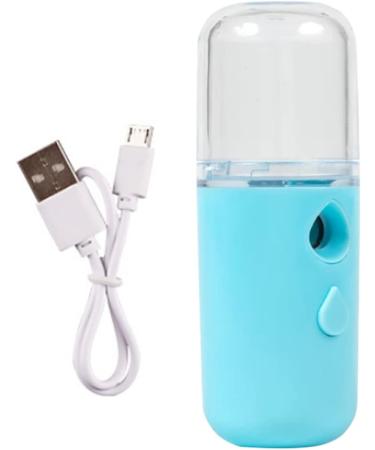 VONGLYHOO Nano Facial Mister Face Steamer Mini Face Mist USB Recharging Handheld Face Steamer for Skin Care Moisturizing Hydrating Blue 30ML - Buy Online on GoSupps.com