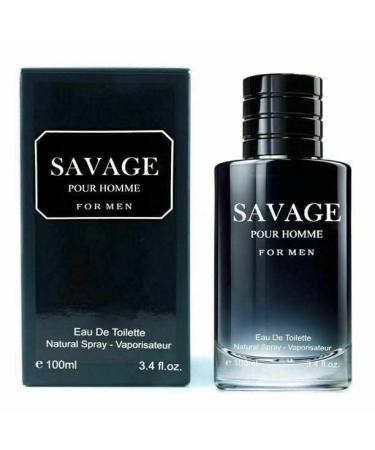 VILOFAL Savage Pour Homme Eau De Toilette Natural Spray for Men 3.4 fl oz