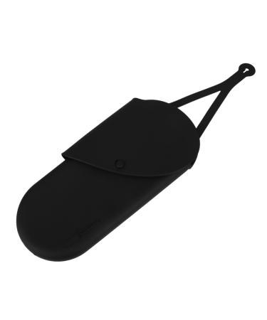 NOLITOY Curling Iron Storage Bag Hair Iron Silicone Bag Hair Dryer Bag Curling Iron Organizer Bag Universal Curling Iron Bag Hair Curler Pouch Curling Iron Carrier Curling Iron 29.50X13.50X2.00CM Black