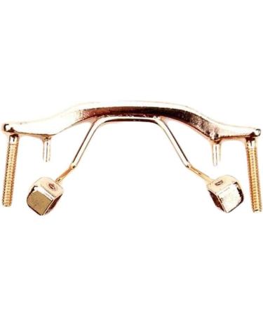 MAYABI Metal Replacement Nose Bridge 1 Piece Metal Replacement Nose Bridge for Rimless Glasses Reading Glasses Gold