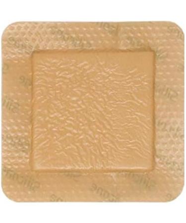 Medical Grade Premium Silicone Bordered Foam Dressing (4'' x 4'') - Box of 10 - MedSupply - Buy Online on GoSupps.com