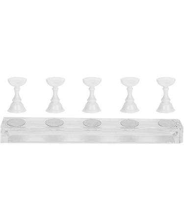 Alupre Magnetic Nail Tip Practice Stand Professional False Nail Holder for Gel Polish Display & Manicure Tool Perfect for Nail Art Enthusiasts - Buy Online on GoSupps.com