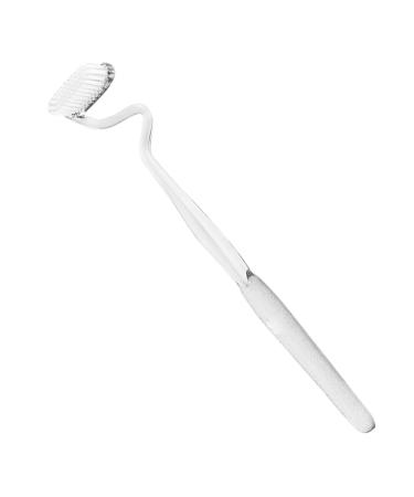 S-S-shape toothbrush |Soft inter toothbrush |Scientific vertical brush for adults |Soft bristle tongue coating brush comprehensive dental and gum care brushes vertical transparent
