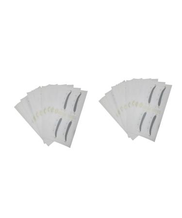 POPETPOP 24 Pcs 48 Eyebrow Template Sticker Eyebrow Stencils Stickers Makeup Tools Eyebrow Trimming