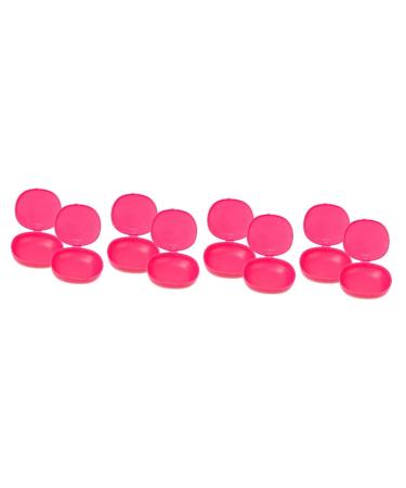 Gleavi 8 pieces Storage Box Schnuller Containable cup holder Silicone cup holder Hygiene container menstrual tract cup period Disc Case period cup storage box rosax4st 1 piece (1 erpack)