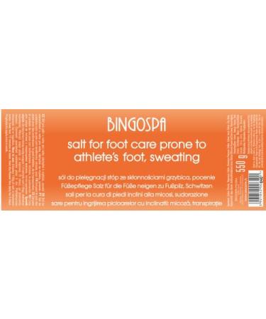 Buy BINGOSPA 2in1 Salt for Athlete's Foot & Sweating Feet - 550g | Effective Foot Care Solution - Buy Online on GoSupps.com