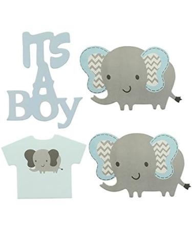 Topfunyy Blue Baby Elephant Cupcake Toppers Baby Shower Cake Picks for It s A BOY Birthday Themed Party Decorations Supplies - Buy Online on GoSupps.com