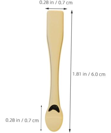 Hemoton 48 pcs mini spatula for cosmetics cosmetics applicator cosmetics spatula abs 6.00X0.70X0.70CMx4pcs Goldenx4pcs - Buy Online on GoSupps.com