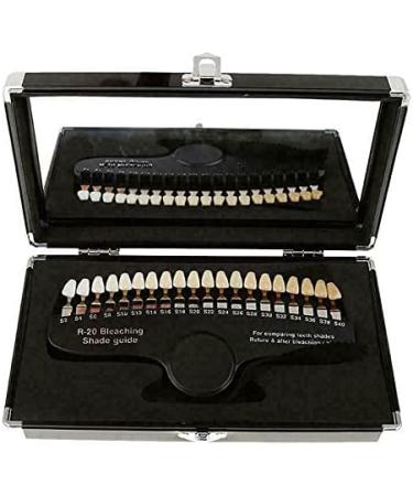 Teeth Whitening Shade Guide - 20 Color Dental Bleaching Chart for Perfect Smiles - Buy Online on GoSupps.com