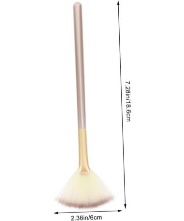 Housoutil 1 Set Makeup Brush Highlighter Brush for Highlighter Facial Tools Makeup Tools Facial Fan Blush Corrugated Silk Nylon Wool Woman Powder Brush Make up - Buy Online on GoSupps.com