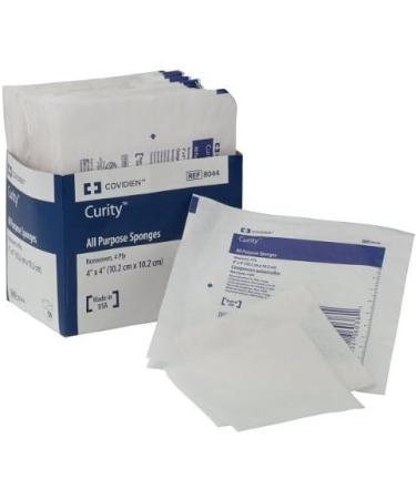 Covidien Curity Non-Woven All-Purpose Sterile Sponge 4x4, Pack of 50 (25 Packs of 2) - Medical Grade - Buy Online on GoSupps.com