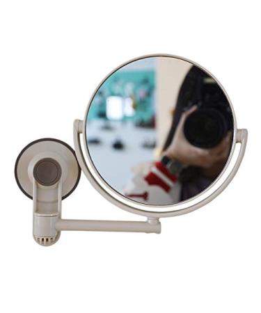 Bzwyonst Bath Mirror Cosmetic Mirror 1X/3X Magnification Suction Cup Adjustable Double-Sided Bathroom Mirror