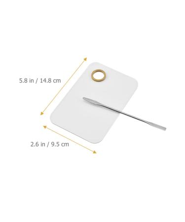 Lurrose 2 Sets Beauty Palette Kit - Makeup Plate & Nail Color Mixing Tool - Acrylic Spatula for Makeup Artists & Manicurists | International Shipping Available - Buy Online on GoSupps.com