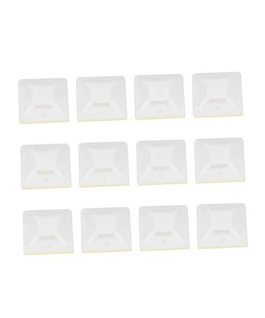 1000pcs Car Oil Container Cable Holders for Cords Cable Tie Organizers Nylon Cable Tie Accessories Zip Tie Adhesive-Backed Mount Wire Holders Rubber Rope Zipper White Self-Adhesive