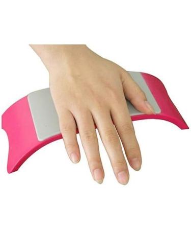 New Plastic Silicone Nail Art Cushion Pillow Hand Holder Nail Arm Rest Manicure Tool - (Color: Rose Red) - Buy Online on GoSupps.com