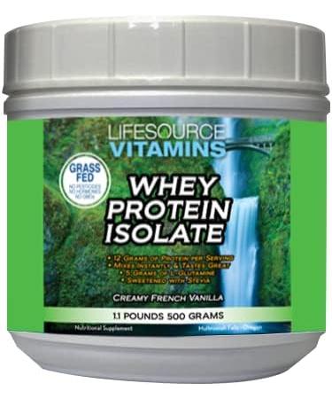 LifeSource Vitamins 1.1 lb Grass Fed Whey Protein Isolate - Creamy French Vanilla w/Stevia - Buy Online on GoSupps.com