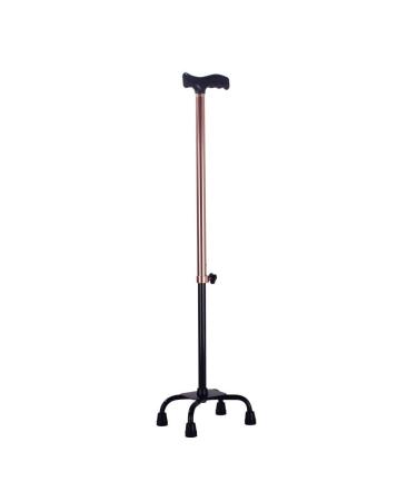 Walking Stick Elderly Aluminum Alloy Four Feet Crutch Disabled Cane Medical Walker Brown It's so Kind of You powerfully