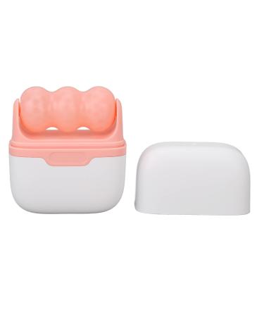 2 in 1 Facial Roller Cold Massage Roller Double Head Pink Face Roller for Relief Eye Puffiness Face Skin Care Used for Fatigue Relief Reduce Wrinkles Pore Reduction