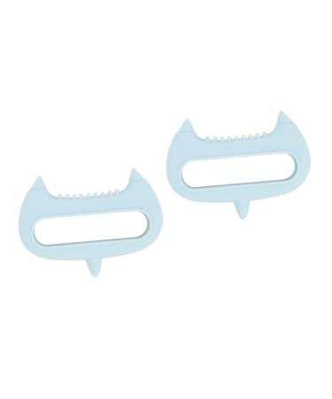 Tovinanna 2st acuppunkt massage device Hand massage device peeling brush for the scalp manual massage device for the scalp head massage roller meridian tool massage tab pebble gel