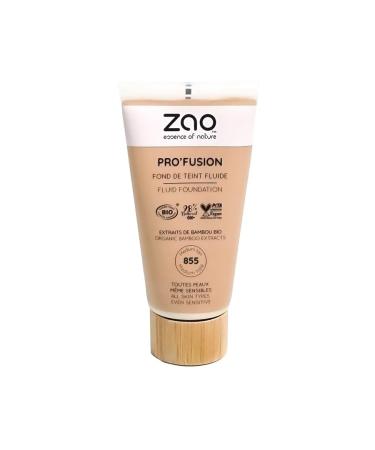 Zao ProFusion Fluid Foundation 855 Medium Tan