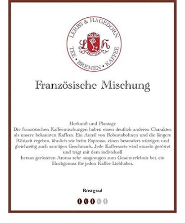 Lerbs & Hagedorn French coffee mix 1 kg