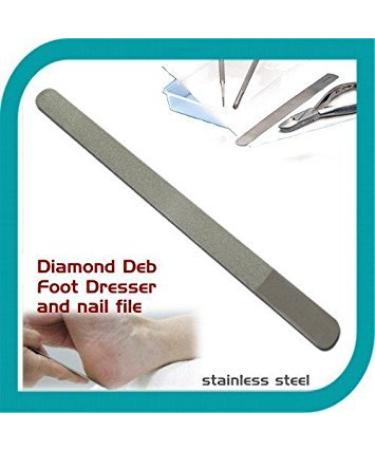 New Diamond Nail File Hand or Toenail File Double Sided Podiatrist Quality 8"