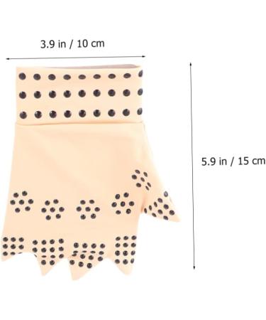 FRCOLOR Magnetic Therapy Gloves - 2 Pairs Half Finger Typing Gloves for Carpal Tunnel Relief & Work Comfort - Buy Online on GoSupps.com